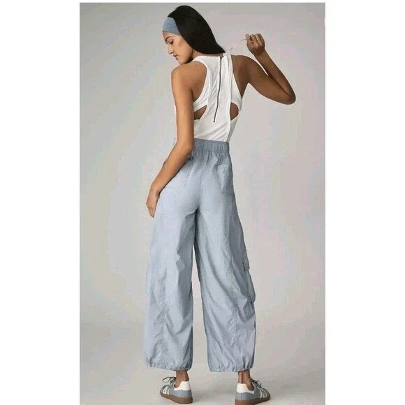DAILY PRACTICE Messa Sleeveless Jumpsuit Women's Size L Light Blue Anthropologie - Picture 6 of 13